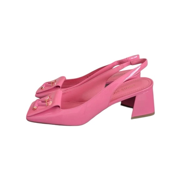 SOLD! Authentic Louis Vuitton Pink Slingback Heels - Picture 2 of 8